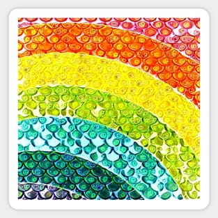 Rainbow Droplet Pattern Sticker